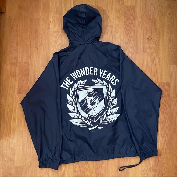 Vintage The Wonder Years Men’s Multi Logo Nylon Band Jacket Size Small - Picture 1 of 9